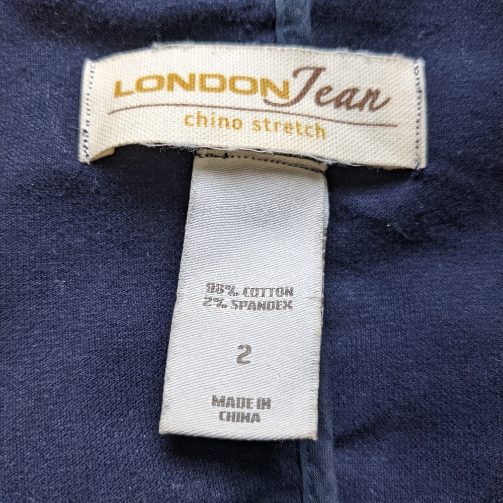 London Jean Velvet Ruffle Blazer - Picture 2 of 3